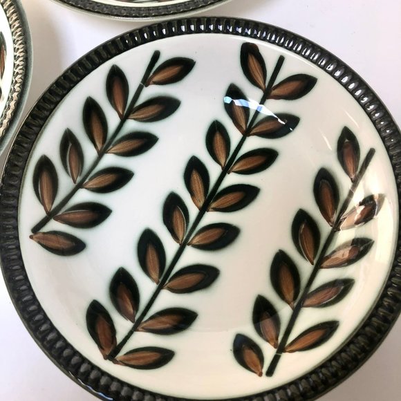 Vintage 60s MCM Boch Belgium Rambouillet Ceramic Handpainted Soup Salad Bowl Set - Picture 5 of 9